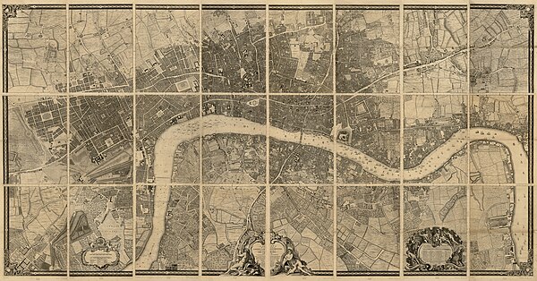 A Plan of the Cities of London and Westminster, and Borough of Southwark