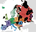 Lingue parlate in Europa per codice ISO