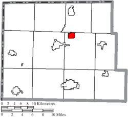 Location of Holiday City in Williams County