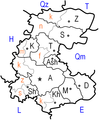 Markazi province admin map
