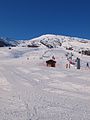 Le Corbier vu du front de neige