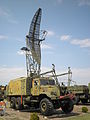 PRV-16/1RL132 height-finding radar on KrAZ-255 in raised/working configuration, Hungary
