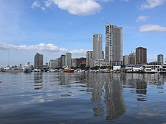 Roxas Boulevard skyline, Manila Bay