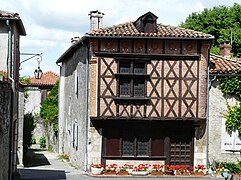 Décor d'une maison à pans de bois.