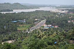View over Adyar, looking towards Mangalore from Adyar Falls