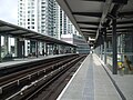 South Quay new station platforms looking west.