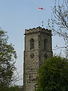 The tower of the Church of St John the Baptist