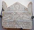 Image 36A 3rd-century funerary stele is among the earliest Christian inscriptions, written in both Greek and Latin. (from Roman Empire)
