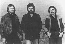 Tompall & The Glaser Brothers in 1980. L-R: Chuck, Tompall, Jim