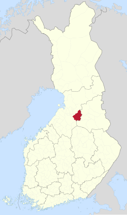 Location of Vaala in Finland
