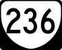 State Route 236 marker