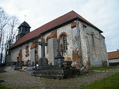 La chapelle Saint-Maclou, d'Acquet, vue du cimetière.