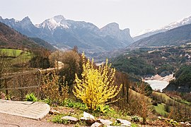 Valley of the Souloise and the Dévoluy seen from Ambel