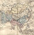 Asia în anul 1828