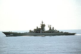 Russian battlecruiser Kirov, 1983