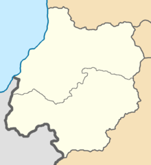 Administrative map of the Batum Oblast