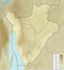 Map showing the location of Murehe Forest