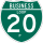 Business Interstate 20-P marker