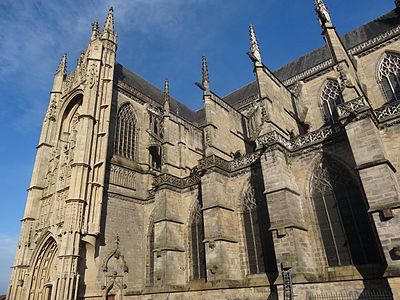 Buttresses of The nave and the north transept