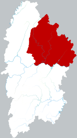 Location of Yongshun County within Xiangxi