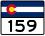 State Highway 159 marker