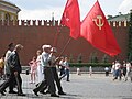 Manifestación de comunistas en la Plaza Roja