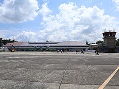 Dipolog Airport runway view with control tower