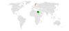 Location map for Egypt and Sweden.