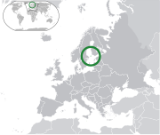 Map showing Åland in Europe