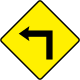 Ireland sharp corner (Advisory speed <30 mph)