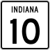 State Road 10 marker