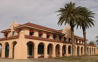 Kelso railroad depot after repainting.