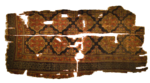 Carpet fragment from Eşrefoğlu Mosque, Beysehir, Turkey. Seljuq Period, 13th century.