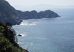 展望所から、南東にある鼻面岬