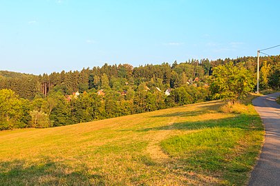 Kyje u Železnice : paysage rural.