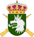 Coat of arms of the regiment from 1977 to 1982 and the Lapland Ranger Group (Lapplandsjägargruppen) from 2000 to 2016.