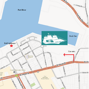 This location map shows the former location of the City of Adelaide in Dock One, Port Adelaide