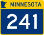 Trunk Highway 241 marker