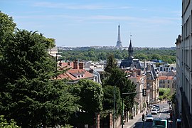 A view of Paris from Lower Suresnes (Bas de Suresnes)
