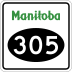 Provincial Road 305 marker