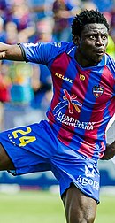 Obafemi Martins with Levante in 2012