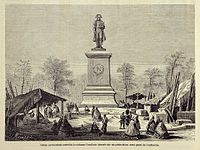 Statue of Napoleon [fr] by Charles Émile Seurre, with the plinth reused by Barrias