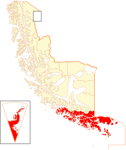 Provincia Antartica Cilena – Localizzazione