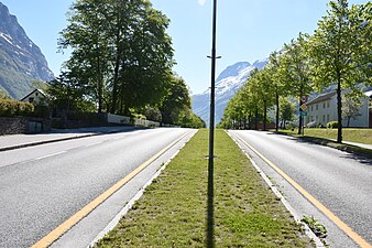 Riksväg 70 i Sunndalsøra.