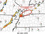 SPC Mesoscale Discussion #1995: Northeast Arkansas–Missouri Bootheel–Northwest Tennessee EF4 tornado