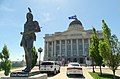 The statue at the Utah State Capitol