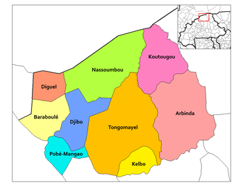 Arbinda Department location in the province