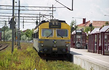 X14 i Västtrafiks färgsättning vid Stenungsund.