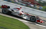 Takuma Satō sur la Super Aguri SA05 au Grand Prix des États-Unis 2006.