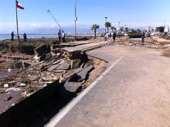 Daños causados por el terremoto en Coquimbo.